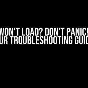 Images Won’t Load? Don’t Panic! Follow Our Troubleshooting Guide