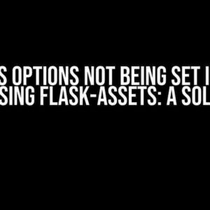 UglifyJS Options Not Being Set in Flask App Using Flask-Assets: A Solution