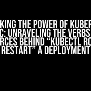 Unlocking the Power of Kubernetes RBAC: Unraveling the Verbs and Resources Behind “kubectl rollout restart” a Deployment